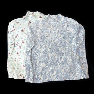 Lands End Mock Turtleneck 2-Pack Petite XS EUC